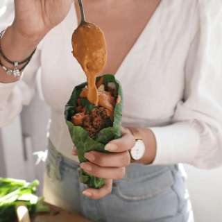 Collard Greens Salad Roll