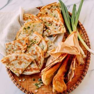 Easy Shortcut Scallion Pancakes