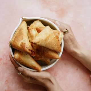Phyllo Dough Recipes - Black Bean and Feta Stuffed