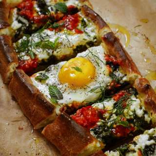 Pide (Turkish Flat Bread/Pizza)