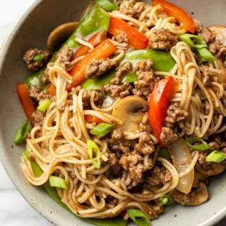 Ground Beef Lo Mein