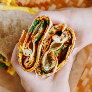 Tortilla Jian Bing Wraps (煎饼卷)