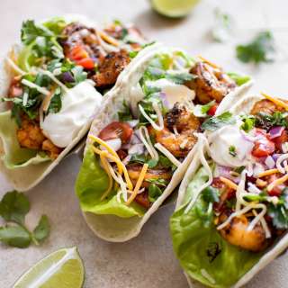 Easy Blackened Shrimp Tacos