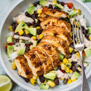 Spicy Chicken Taco Bowls
