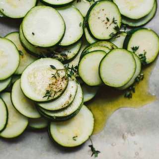 Healthy Lemon Herb Baked Zucchini