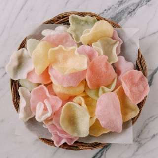 Fried Prawn Crackers for Chinese New Year