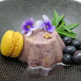 Blueberry Lemon French Bavarois Dessert (Gluten Free)