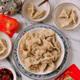 Shandong Pork and Fish Dumplings (Jiaozi)