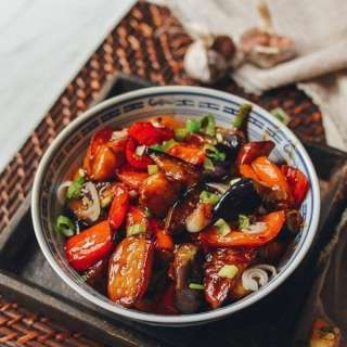 Stir-fried Eggplant, Potatoes & Peppers (Di San Xian)
