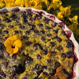 Blueberry Lemon Clafoutis