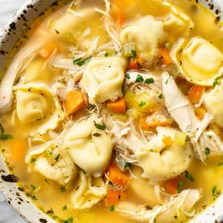 Easy Chicken Tortellini Soup