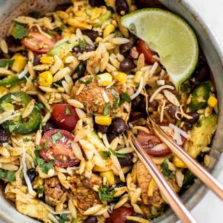 Mexican Chicken Salad with Orzo