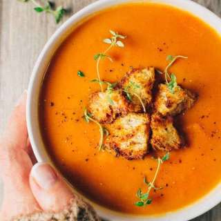 Healthy, Tomato-Carrot Soup