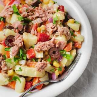 Healthy Potato Tuna Salad (No Mayo)