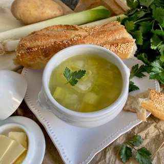 Leek and Potato Soup (Potage Bonne Femme)