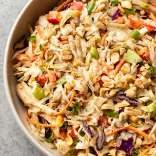 Thai Chicken Salad with Peanut Dressing