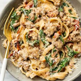 Tuscan Sausage Pasta