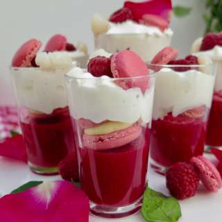 Mini Macaron Trifles - Ispahan Style