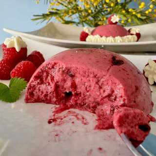 Bavarois Dessert with Red Fruit