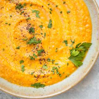 Pumpkin and Lentil Soup