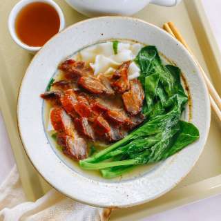 Ho Fun Noodle Soup with Char Siu
