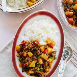 Braised Ground Pork & Potatoes (Chinese “Meat and Potatoes”)