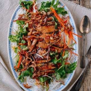 Vietnamese Noodle Salad with Grilled Pork Chops
