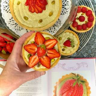 Strawberry and Pistachio Tart