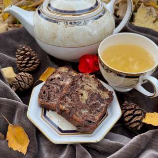 Chocolate Marble Cake with Banana