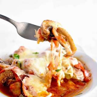 Cheesy Mushroom Bake With Fresh Tomato Sauce (Manitaria Saganaki)