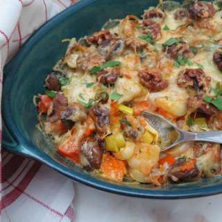 Butternut or Pumpkin Walnut Gratin