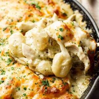 Pesto Chicken Gnocchi Bake