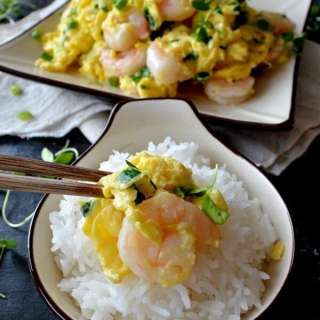 Stir-fried Shrimp and Eggs