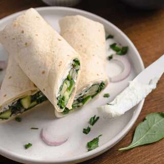 Healthy Spinach And Feta Wraps