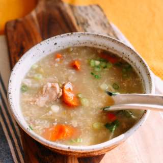 Leftover Thanksgiving Turkey Congee