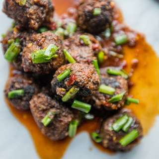 Vegan Hoisin Meatballs