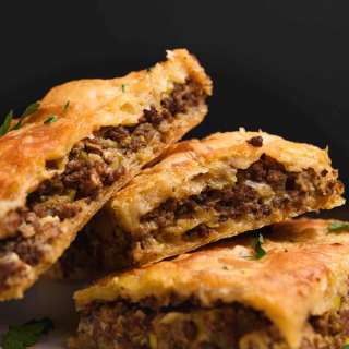 Greek Phyllo Meat Pie (Kimadopita)