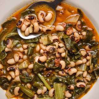 Black Eyed Pea Soup With Collard Greens