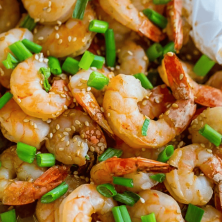 Honey Ginger Baked Shrimp