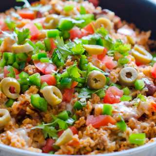 Mexican Beef and Rice Skillet