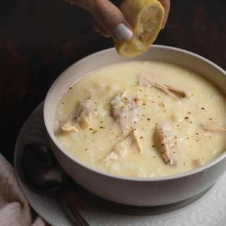 Greek Avgolemono Soup (Egg-Lemon Chicken Soup)
