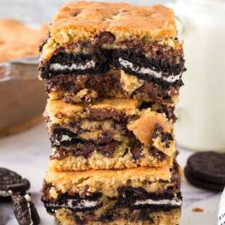 Stuffed Oreo Cookie Bars