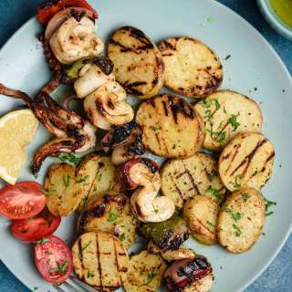 Grilled Squid Skewers