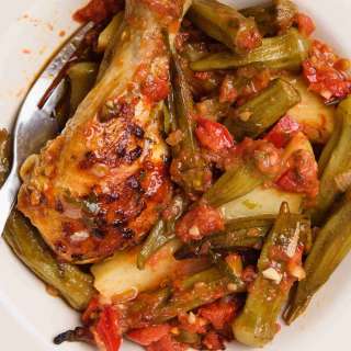 Chicken With Okra