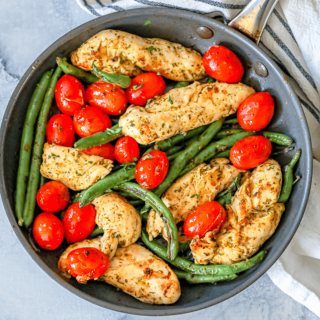 Easy Italian Chicken and Vegetables Skillet