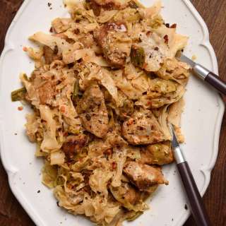 Greek Pork With Cabbage