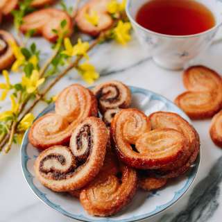 Palmier Cookies (with Easy Rough Puff Pastry!)