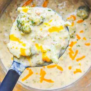 Keto Instant Pot Broccoli Cheddar Soup Recipe