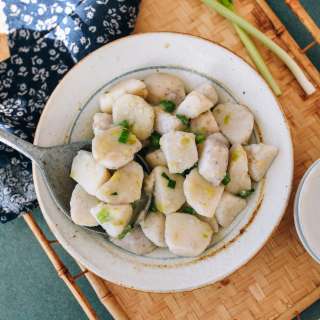 Taro Stir-fry with Scallion Oil