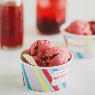 Vegan Raspberry Ice Cream